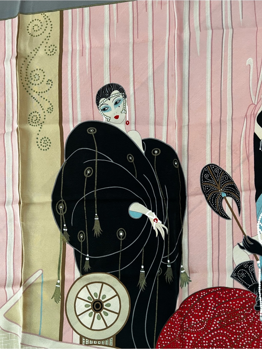 Erte’ Art Scarf - Vintage - Picture 4 of 5